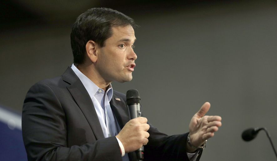 Sen. Marco Rubio, Florida Republican. (AP Photo/Chuck Burton)