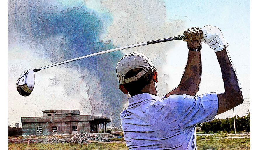 President Golf Inconvenience Illustration by Greg Groesch/The Washington Times