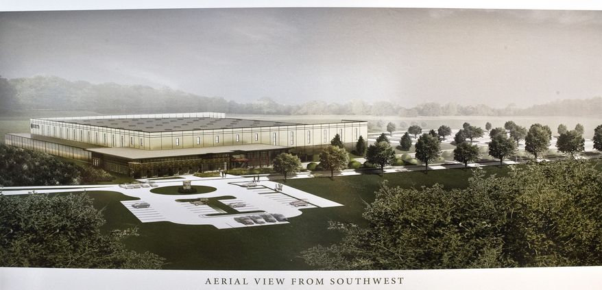 Photograph of a rendering of the new Beretta facility in Gallatin, Tn.. Tennessee Gov. Haslam and other local dignitaries held a ground breaking ceremony with heads of Beretta on August 28, 2014.
