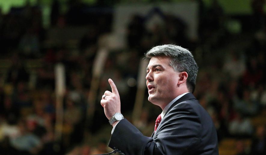 Rep. Cory Gardner, a Republican Senate candidate in Colorado, wants to see birth control pills handed out over the counter. (Associated Press)