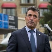 Then-NATO SecretaryGeneral Anders Fogh Rasmussen speaks during a press conference at the start of a NATO summit at the Celtic Manor Resort in Newport, Wales, Thursday, Sept. 4, 2014. (AP Photo/Matt Dunham) ** FILE **