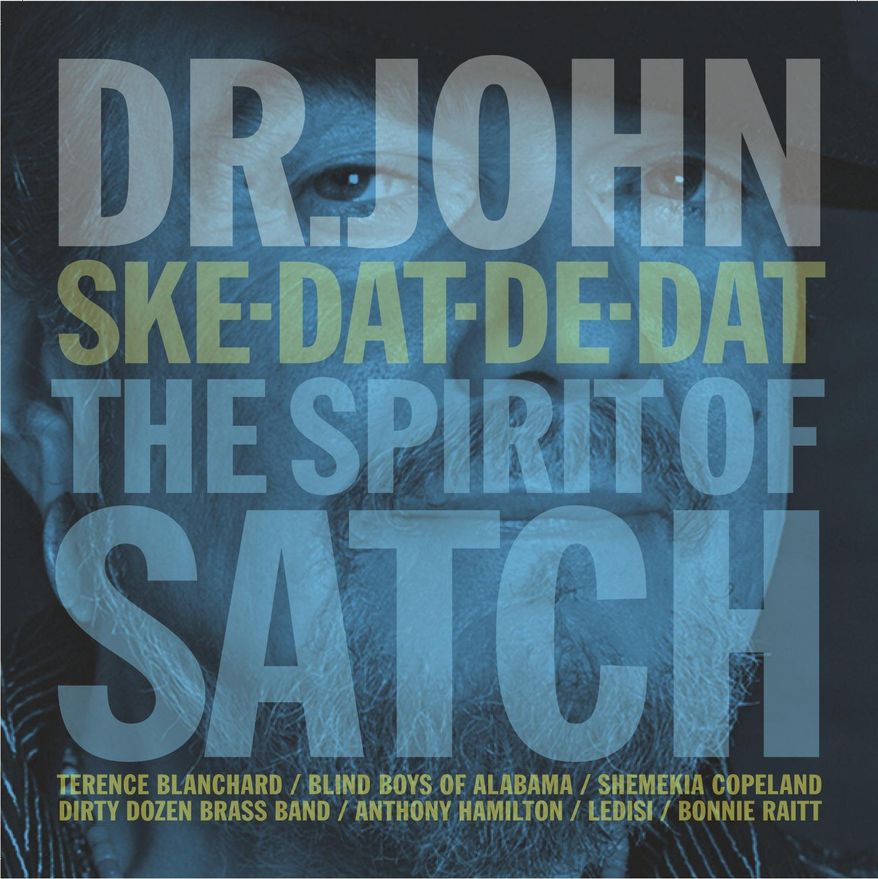 This CD cover image released by Concord Music Group shows "Ske-Dat-De-Dat: The Spirit of Satch," by Dr. John. (AP Photo/Concord Music Group)