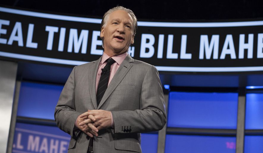 Bill Maher hosts &quot;Real Time with Bill Maher&quot; in Los Angeles. (AP Photo/HBO, Janet Van Ham, File) ** FILE ** 
