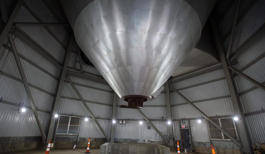 This Aug. 28, 2014 photo shows the new spray dry absorber at Karn units 1 and 2 at Consumers Energy's Karn-Weadock facility in Hampton Township, Mich. Consumers Energy says a $250 million technology upgrade at its Karn-Weadock Generating Complex is nearing completion. The new technology reduces sulfur dioxide emissions at the units. (AP Photo/The Bay City Times, Yfat Yossifor) LOCAL TELEVISION OUT; LOCAL INTERNET OUT