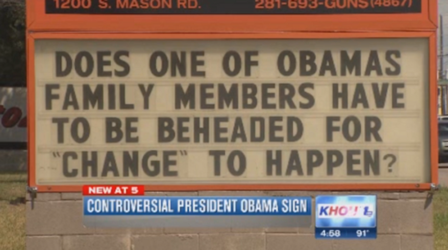 Tactical Firearms in Katy, Texas, is defending its latest statement that asks what it will take for President Obama to enact change. (KHOU)
