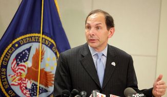 Congress had said the VA&#39;s ability to send out the cards on time was a key test for the Obama administration and Secretary Bob McDonald (above), whom the president tapped to replace Secretary Eric K. Shinseki. (Associated Press)