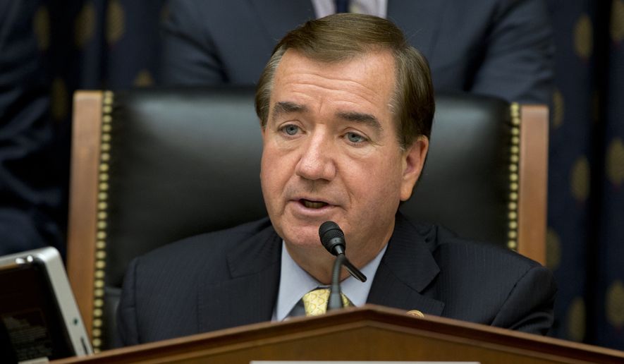 House Foreign Affairs Committee Chairman Ed Royce, R-Calif., speaks on Capitol Hill in Washington, Thursday, Sept. 18, 2014, during a House Foreign Affairs committee hearing. (AP Photo/Carolyn Kaster) ** FILE **