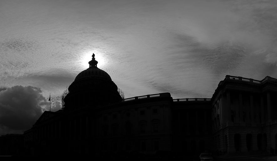 Panoramic photo composite of the U.S. Capitol Building, Washington, D.C., Thursday, September 18, 2014. (Andrew Harnik/The Washington Times)