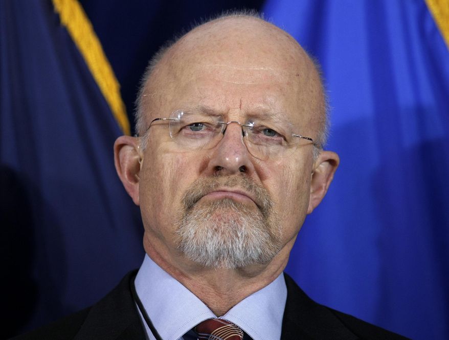 FILE -- In this April 21, 2010 file photo James Clapper is seen in McLean, Va., just outside of Washington. Clapper, the U.S. director of national intelligence, said during a public event Thursday Sept. 18, 2014 that the U.S. is assuming more risk because it has stopped spying on "specific targets," though he didn't spell out details. The CIA has curbed spying on friendly governments in Western Europe in response to the furor over a German caught selling secrets to the United States and the Edward Snowden revelations of classified information held by the National Security Agency, according to current and former U.S. officials. (AP Photo/J. Scott Applewhite, File)