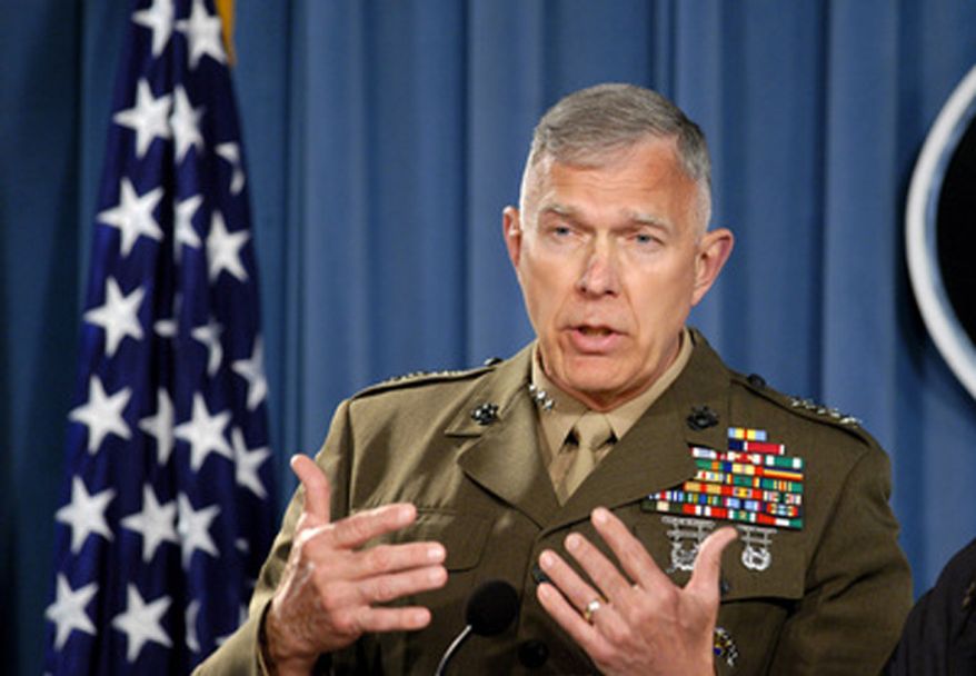 Former Director for Operations Lt. Gen. James T. Conway, U.S. Marine Corps, May 5, 2005. (Department of Defense) ** FILE **