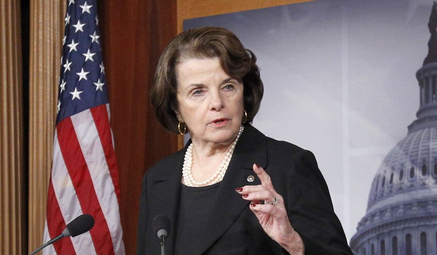 Dianne Feinstein, California Democrat, said the NFL&#39;s domestic violence scandal has gone on &quot;too long.&quot; (AP Photo/Ann Heisenfelt, File)