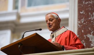 Donald Cardinal Wuerl, Archbishop of Washington, gives the homily during Mass of Thanksgiving in Celebration of the 75th Anniversary of the Archdiocese of Washington at the Cathedral of Saint Matthew The Apostle in Northwest on Sunday, September 21, 2014. Khalid Naji-Allah/ Special to The Washington Times.