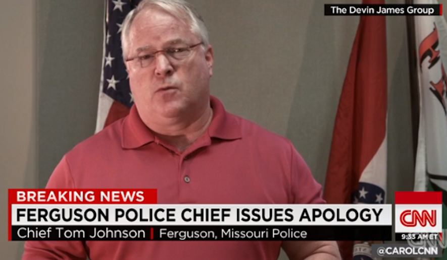 Ferguson, Missouri, Police Chief Thomas Jackson issued a video Thursday apologizing to the parents of Michael Brown and the black community for any mistrust they may feel toward the police department. (CNN)