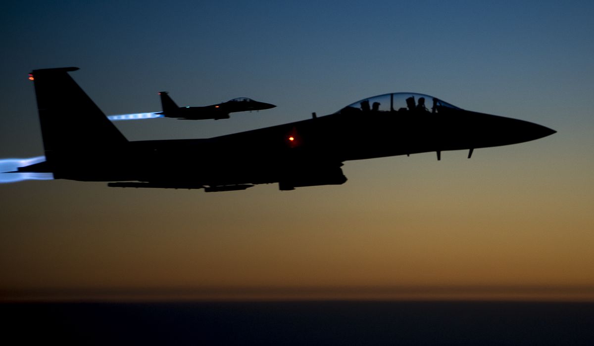 NextImg:U.S. fighter jets hit Iran-backed militias in Syria again