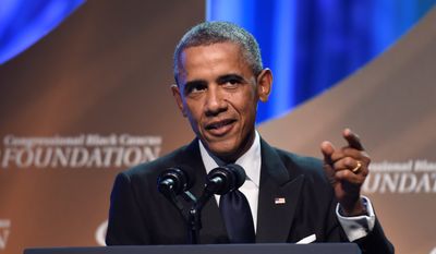 In his speech at the Congressional Black Caucus Foundation&#39;s Legislative Conference Phoenix Awards Dinner, President Obama discussed race relations in America. (Associated press)
