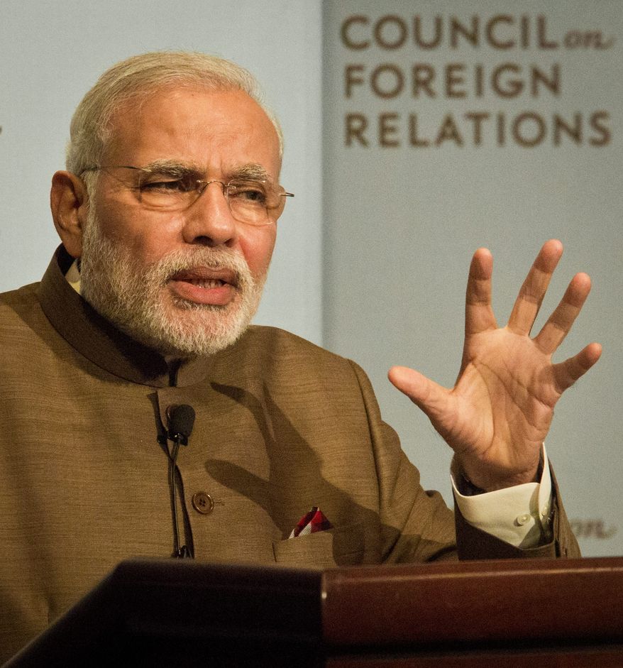 India&#x27;s Prime Minister Narendra Modi is making his first visit to Washington, D.C., this week. He had a private dinner with President Obama Monday night, though the White House wouldn&#x27;t say whether intellectual property reform was on the agenda. (Associated Press)