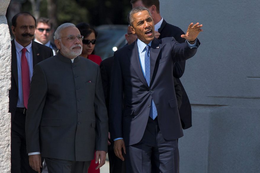 President Obama meets with Indian Prime Minister Narendra Modi in Washington, D.C., to discuss bilateral trade relations and the possibility of reviving nuclear energy talks, however, India&#x27;s liability laws may scuttle such plans. Mr. Modi maintained he is open to changing those laws. (Associated Press)
