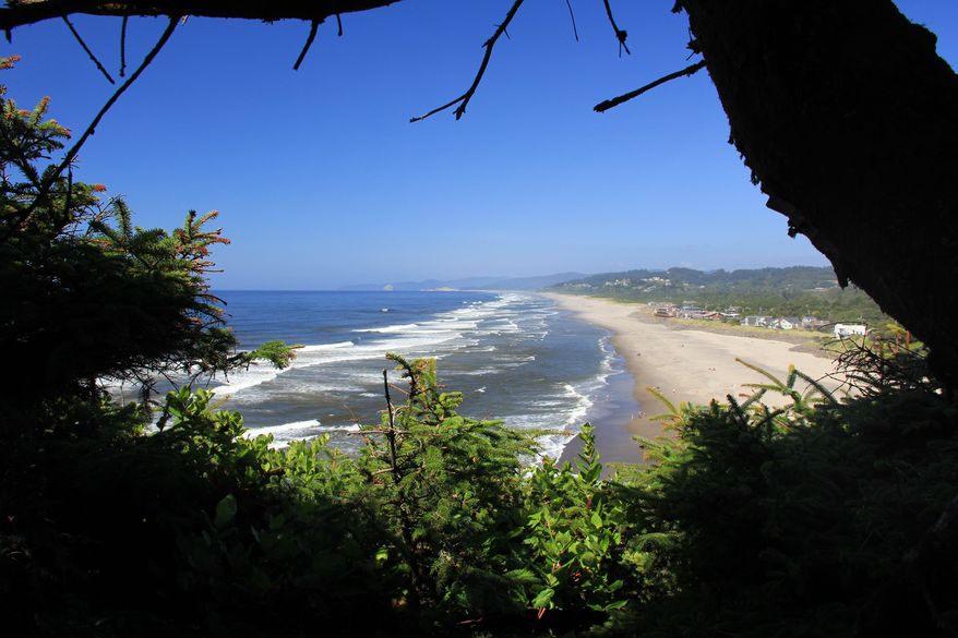 This recent photo shows the view from Proposal Rock along the Pacific Ocean coast in Neskowin, Ore. Proposal Rock has become a place associated with romance and popping that most important of questions. (AP Photo/Statesman-Journal, Zach Urness)