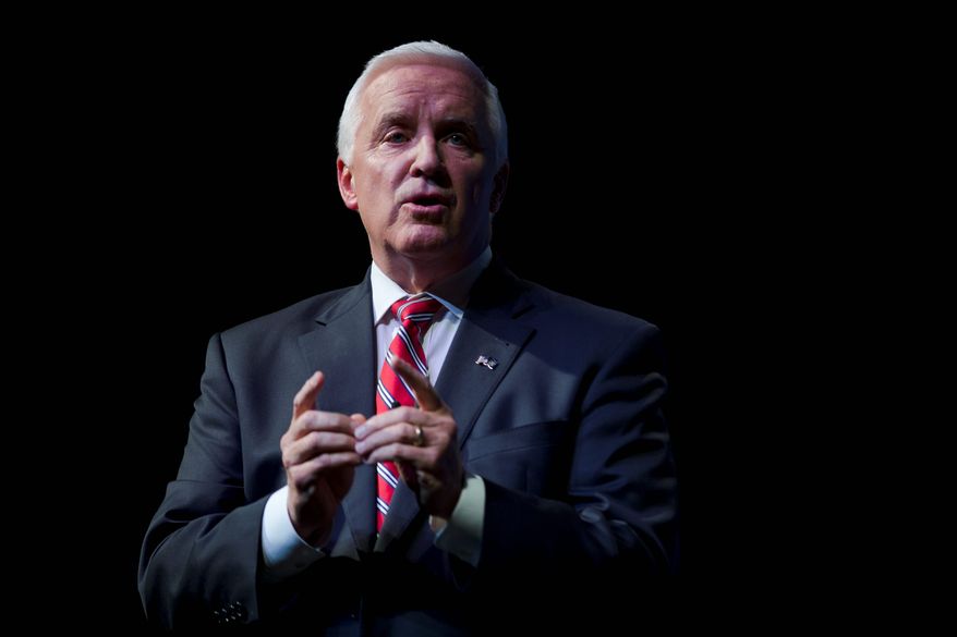 Pennsylvania Gov. Tom Corbett, a Republican, has a high rate of dissatisfaction among voters. He has been hit by his handling of the sex abuse scandal involving Penn State and by a pornography flap involving former aides while serving as the state's attorney general. (Associated Press)