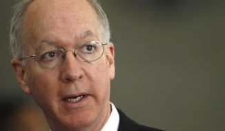 In this June 13, 2014 file photo, U.S. Rep. Bill Foster, D-Ill., speaks during a news conference in Chicago. Foster is is running in Illinois&#39; 11th District against Illinois state Rep. Darlene Senger, R-Naperville, in the November 2014 election. (AP Photo/Stacy Thacker, File)