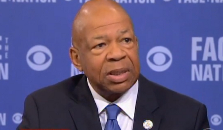 Rep. Elijah Cummings said Sunday that a majority of black Americans, excluding himself, fear the Secret Service is failing to adequately protect President Obama due to racism. (CBS/Mediaite)