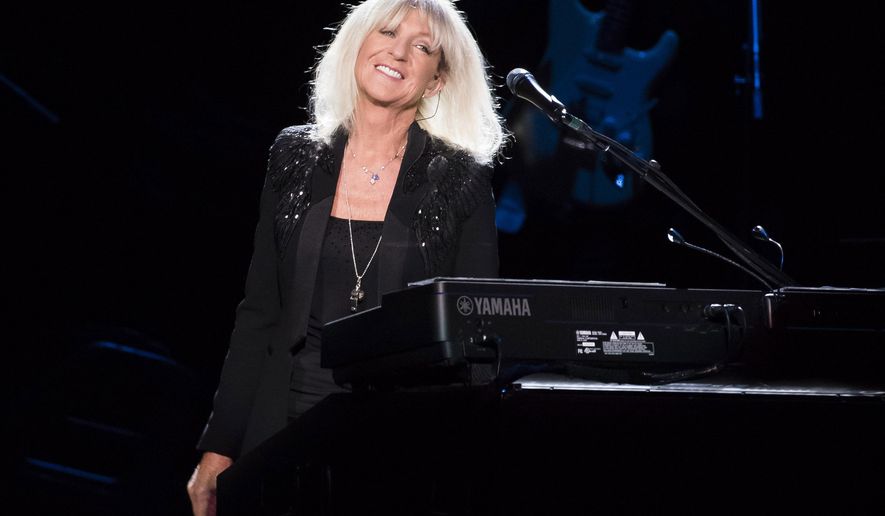Christine McVie from the band Fleetwood Mac performs at Madison Square Garden on Monday, Oct. 6, 2014, in New York. (Photo by Charles Sykes/Invision/AP)