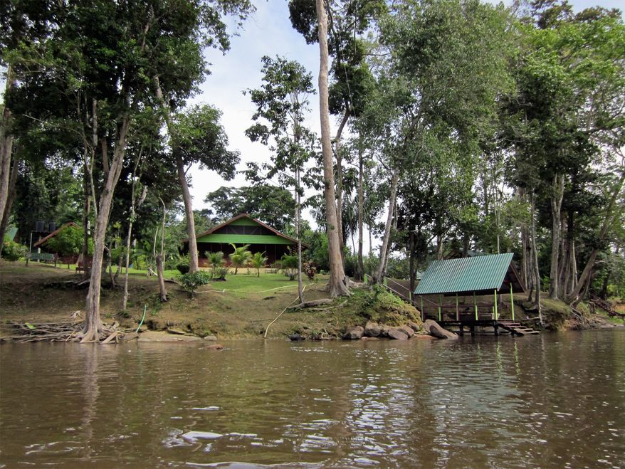 Suriname works to balance respect for the tribes living in the rainforest (villages, hunting areas, cultural places) with resource development and ecotourism. This lodge for tourists is well integrated into its environment. (Photo: Courtesy Wilderness Explorers)