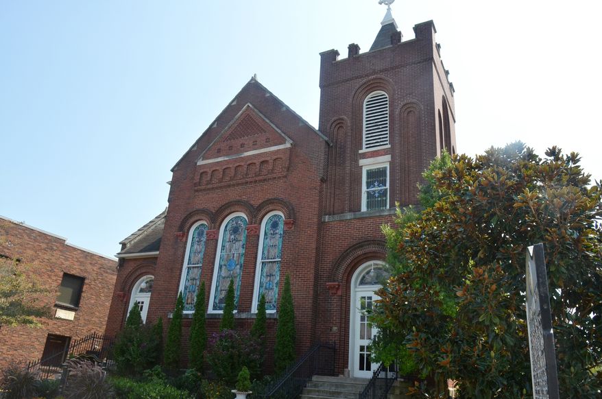 The History Presbyterian Church that was used by union forces as a hospital after the battle of Franklin.