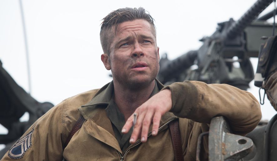 This photo released by Sony Pictures Entertainment shows Brad Pitt as Wardaddy in a scene from &amp;quot;Fury.&amp;quot; (AP Photo/Sony Pictures Entertainment, Giles Keyte)
