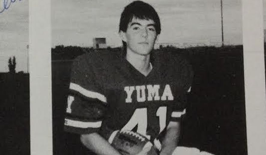 Republican Rep. Cory Gardner posted this photo of himself on Twitter after a Deadspin article accused him of lying about playing high school football.