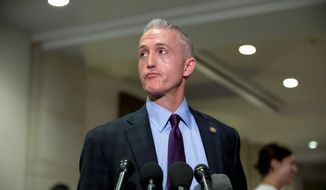 Rep. Trey Gowdy, South Carolina Republican, is among a growing number of GOP figures calling for President Obama to take a tougher approach to the Ebola crisis, including travel restrictions for West African countries ravaged by the disease. (Associated Press)