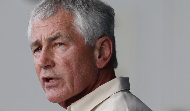 Defense Secretary Chuck Hagel has ordered the military to prepare a medical support team to provide short-term help to civilian health professionals if there are more Ebola cases in the U.S. (Associated Press) ** FILE **