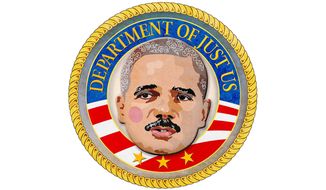 Seal of the Just Us Department Illustration by Greg Groesch/The Washington Times
