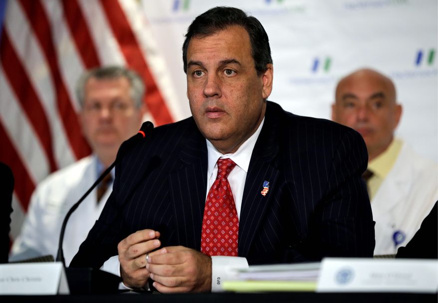 New Jersey Gov. Chris Christie, a Republican, said he concluded that the quarantine was necessary to protect public health and that he thinks the Centers for Disease Control and Prevention &quot;eventually will come around to our point of view on this.&quot; (Associated Press)