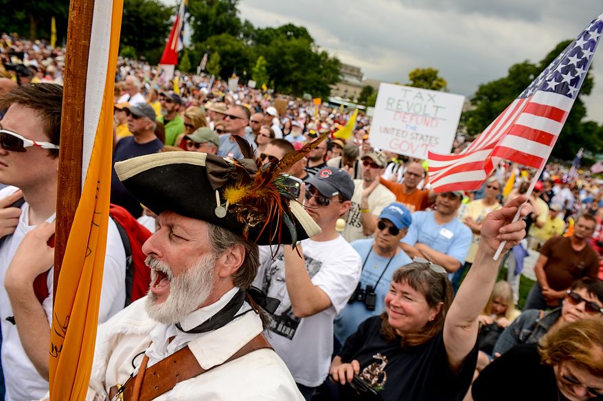 A tea party rally on the National Mall shows evidence of the grassroots fervor that still makes the movement a &#39;powerful&#39; force, according to a Gallup poll and analysis. (Andrew Harnick/The Washington Times)