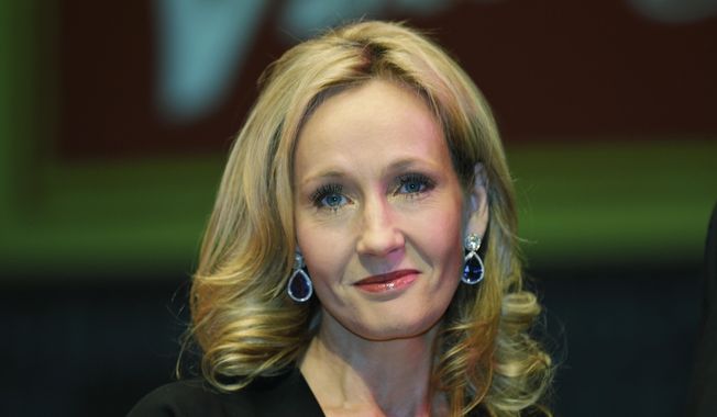 British author J.K. Rowling poses for photographers at the Southbank Centre in London in this Thursday, Sept. 27, 2012, file photo. (AP Photo/Lefteris Pitarakis, File)