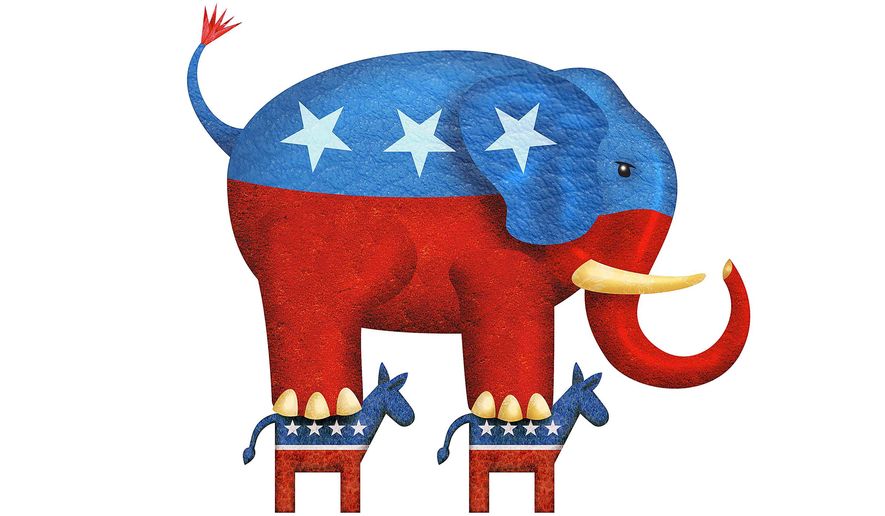 GOP On Top Illustration by Greg Groesch/The Washington Times