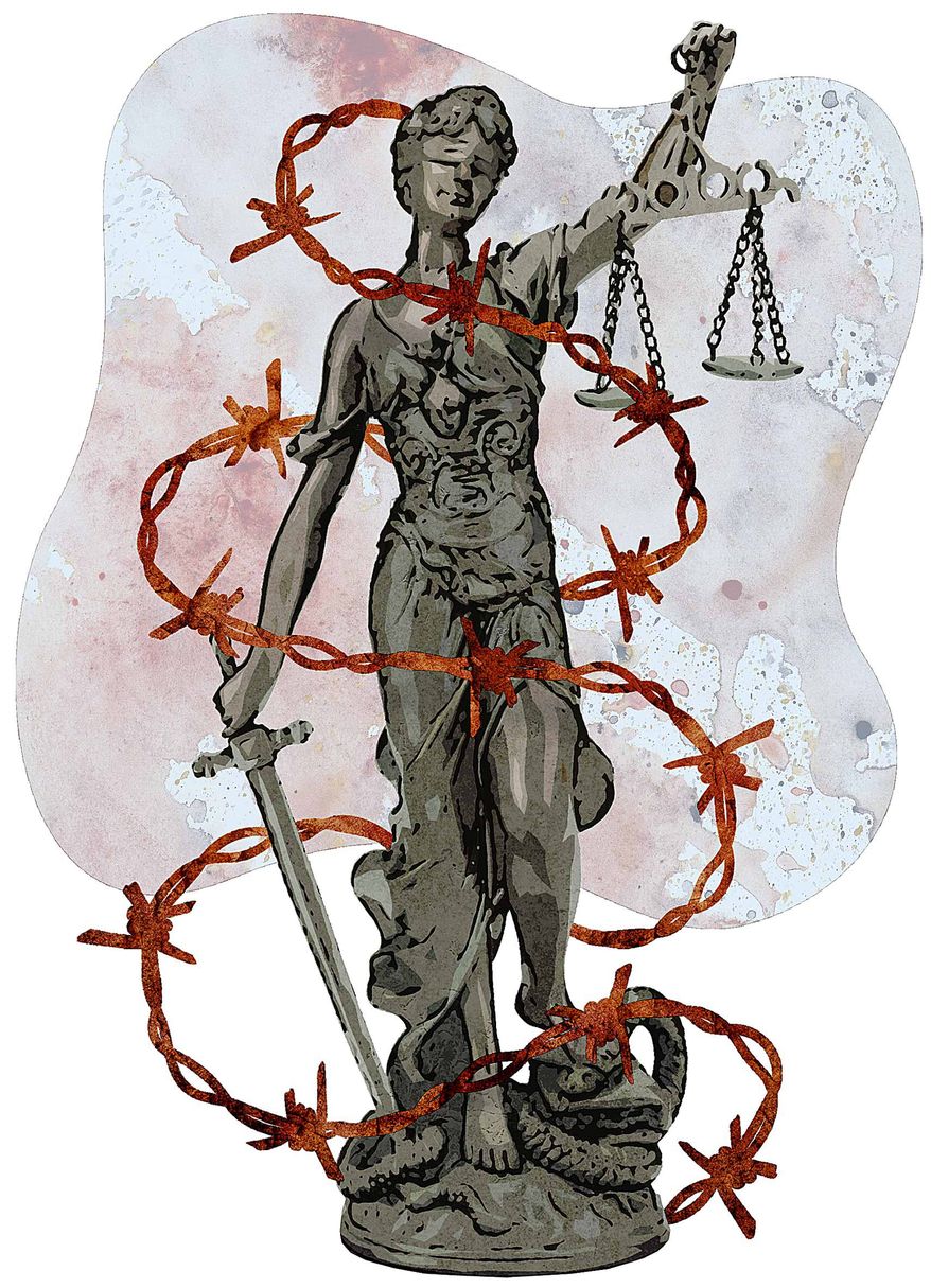 Image of Justice Department Illustration by Greg Groesch/The Washington Times
