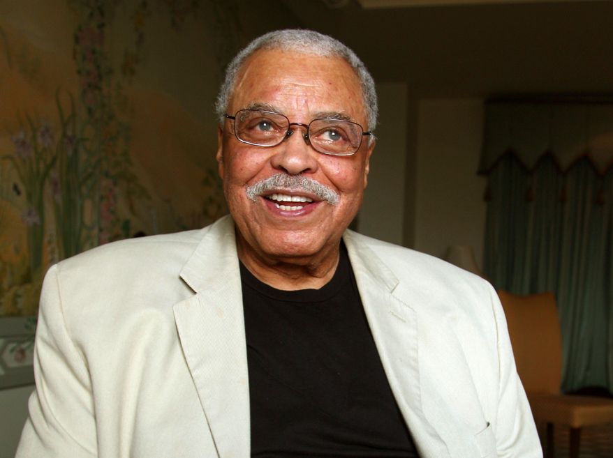 FILE - In this Jan. 7, 2013 file photo, actor James Earl Jones poses for photos in Sydney, Australia. James Earl Jones will be recognized for his voiceover career. Jones who is currently starring on Broadway in a revival of “You Can’t Take It With You” will be honored with his award Sunday night at the Museum of the Moving Image. (AP Photo/Rick Rycroft, File)