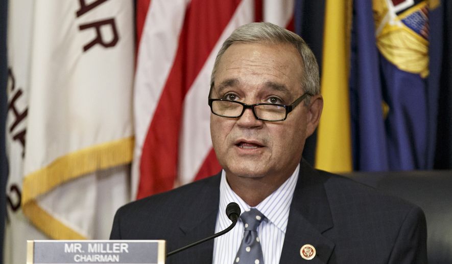 Rep. Jeff Miller, Florida Republican, speaks May 28, 2014, on Capitol Hill in Washington. (Associated Press) **FILE**
