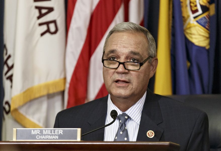 Rep. Jeff Miller, Florida Republican, speaks May 28, 2014, on Capitol Hill in Washington. (Associated Press) **FILE**