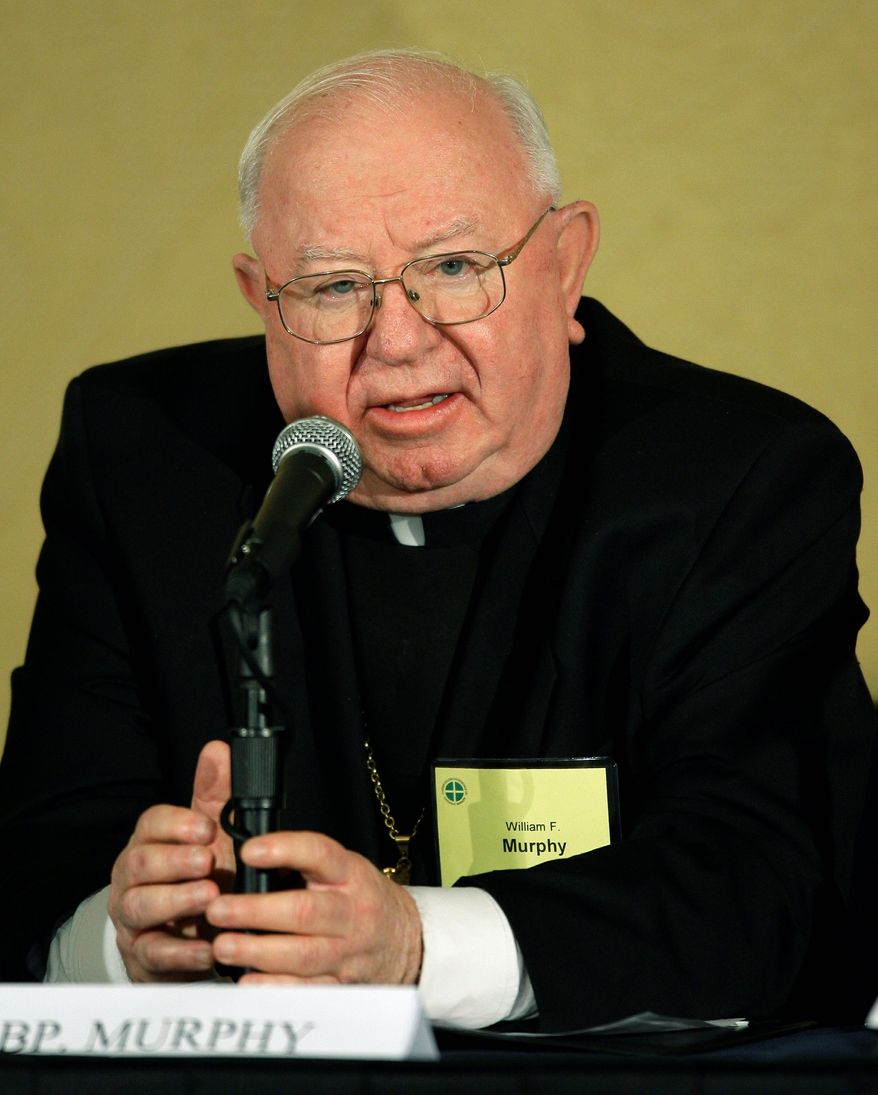 Bishop William F. Murphy acknowledges the need for the Catholic Church to find common ground with modern health care in the name of providing care. (Associated Press)