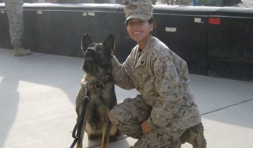 Sgt. Liz Medina in Afghanistan. (Image courtesy of Sgt. Liz Medina)