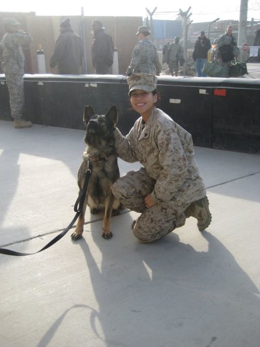 Sgt. Liz Medina in Afghanistan. (Image courtesy of Sgt. Liz Medina)