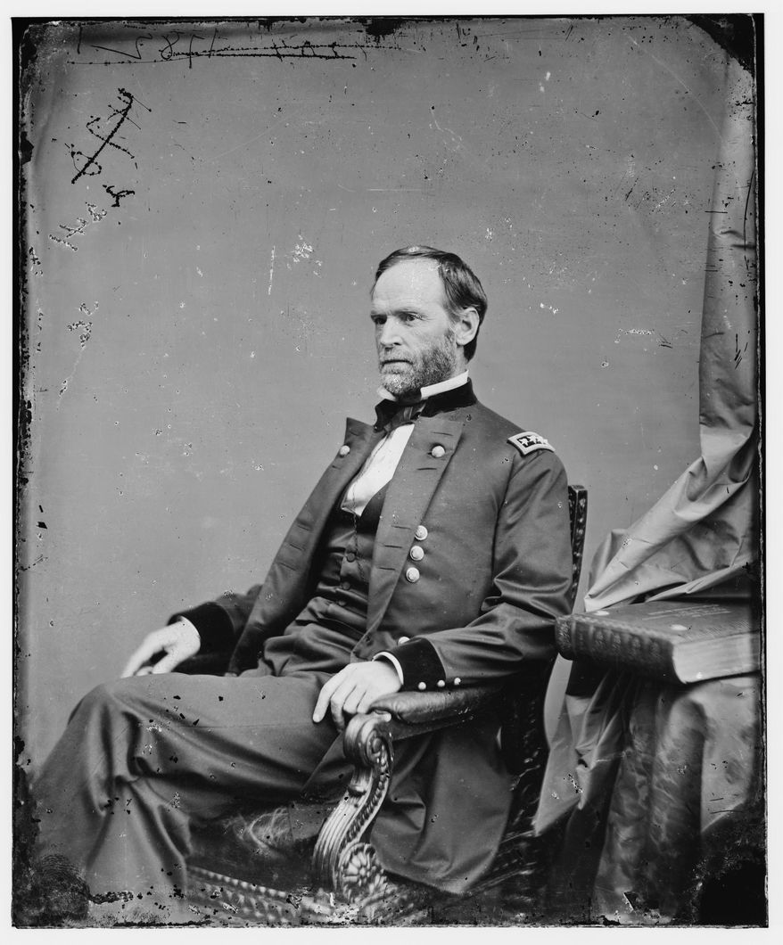 ADVANCE FOR USE SUNDAY, NOV. 16, 2014, AND THEREAFTER- In this undated photo provided by the Library of Congress Gen. William T. Sherman poses for a photo. On Nov. 16, 1864, Sherman watched his army pull out of Atlanta, and marched with 62,000 veteran troops to the Atlantic coast at Savannah, conquering territory and making a point to the enemy in what would be known as Sherman&#39;s March to the Sea during the American Civil War. (AP Photo/Library of Congress)