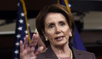 House Minority Leader Nancy Pelosi of California speaks at a news conference on Capitol Hill in Washington, Tuesday, Nov. 18, 2014, to introduce the Democratic leadership team for the 114th Congress. (AP Photo/Susan Walsh) ** FILE **