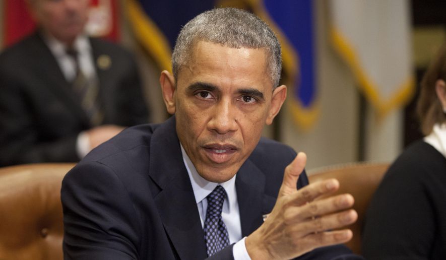 President Obama speaks in the Roosevelt Room of the White House in Washington on Nov. 18, 2014. (Associated Press) **FILE**
