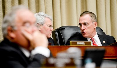 Chairman Tim Murphy (R-Pa.) at a House Subcommittee on Oversight and Investigations hearing on Capitol Hill for an update to the U.S. public health response to the Ebola Outbreak, Washington, D.C., Tuesday, November 18, 2014. (Andrew Harnik/The Washington Times)