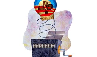 Gruber&#x27;s Black-box Obamacare Number Cruncher Illustration by Greg Groesch/The Washington Times