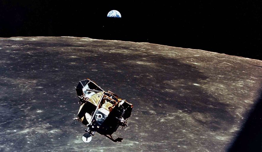 Apollo 11 begins the return trip to earth. Source: NASA